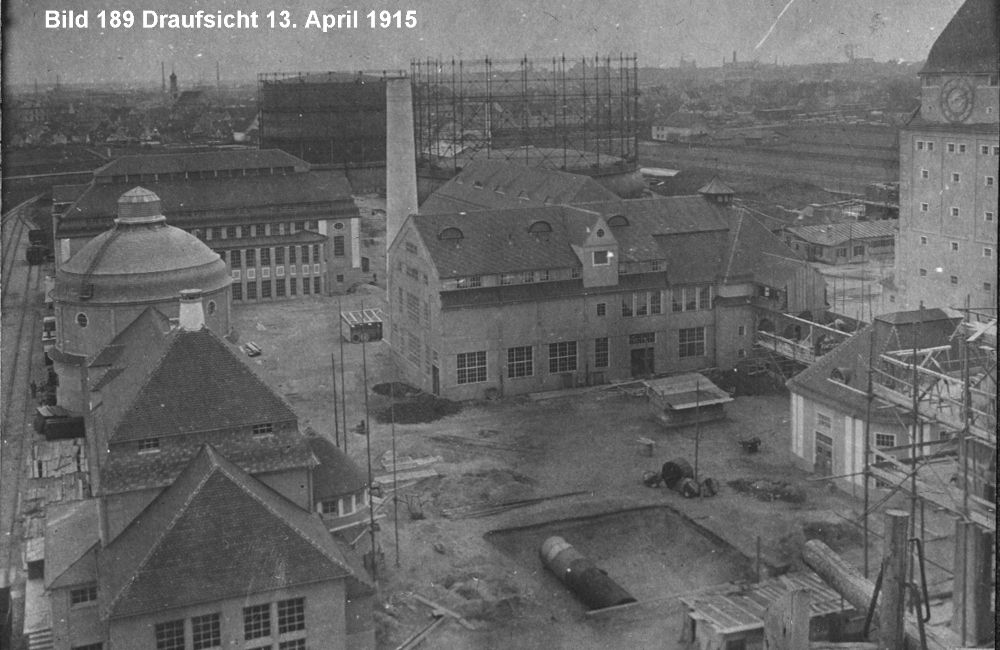 Kesselhaus Gaswerk Augsburg 1915