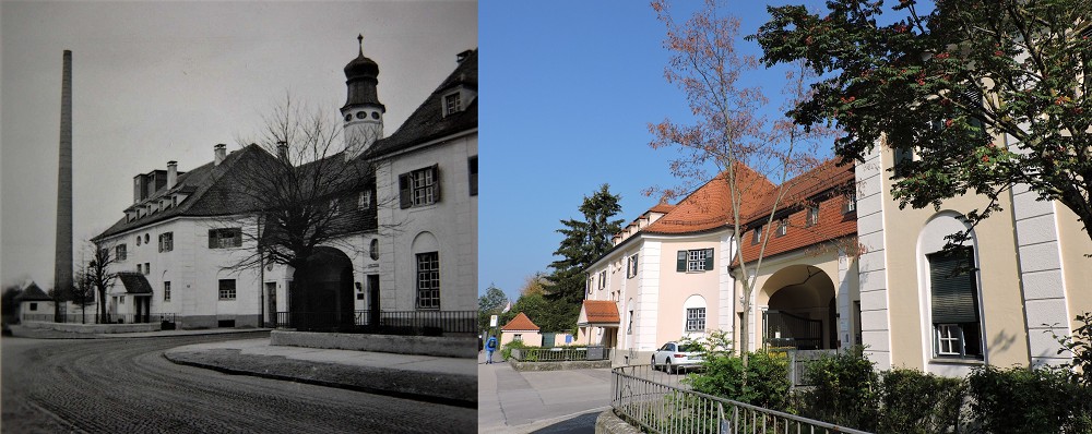 Einfahrt Ansicht 1958 und 2018