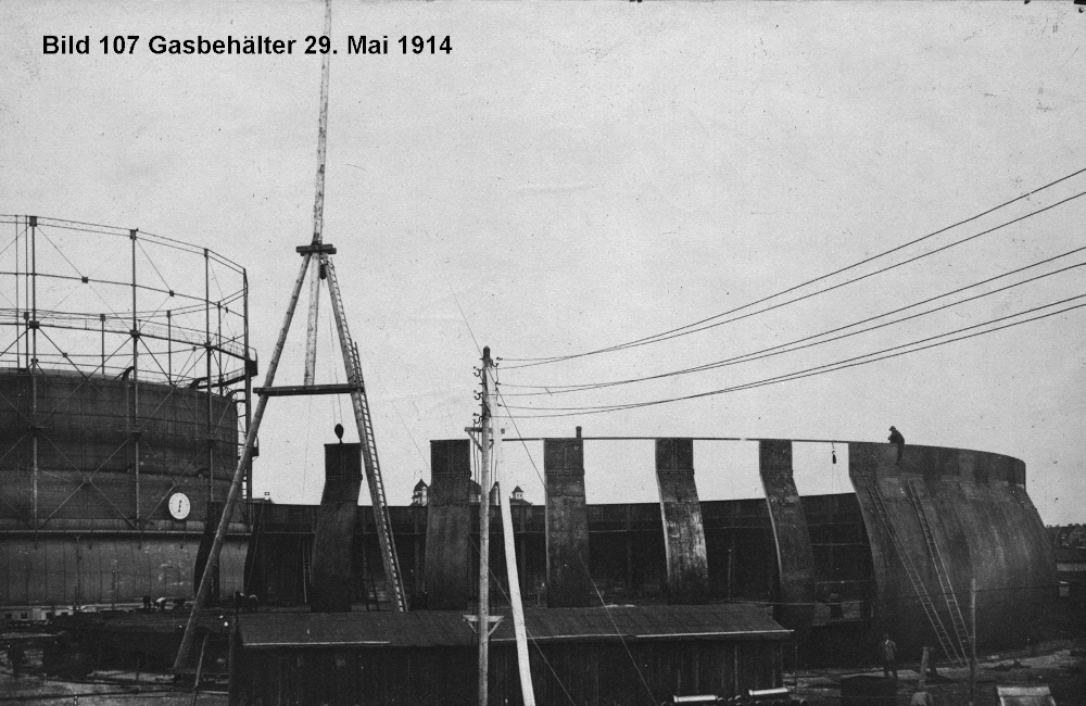 Bild 107 Gasbehälter 29. Mai 1914