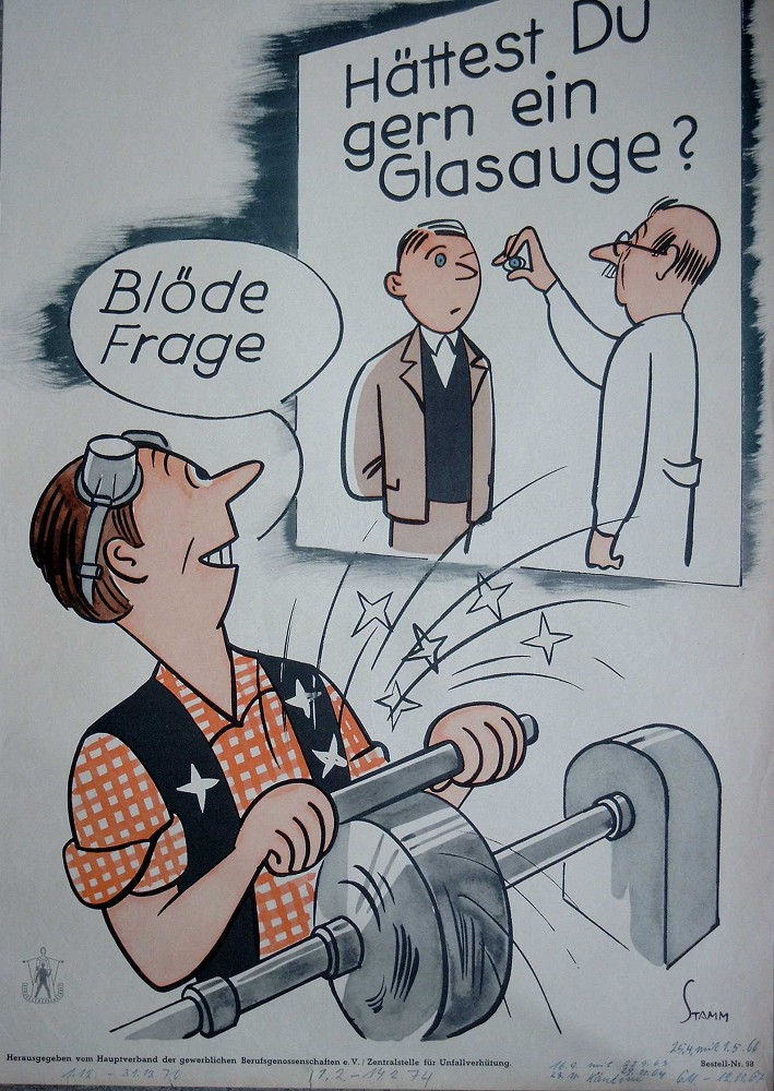 Hättest Du gern ein Glasauge? Blöde Frage