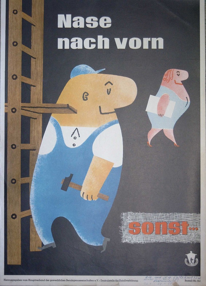 Nase nach vorn sonst....