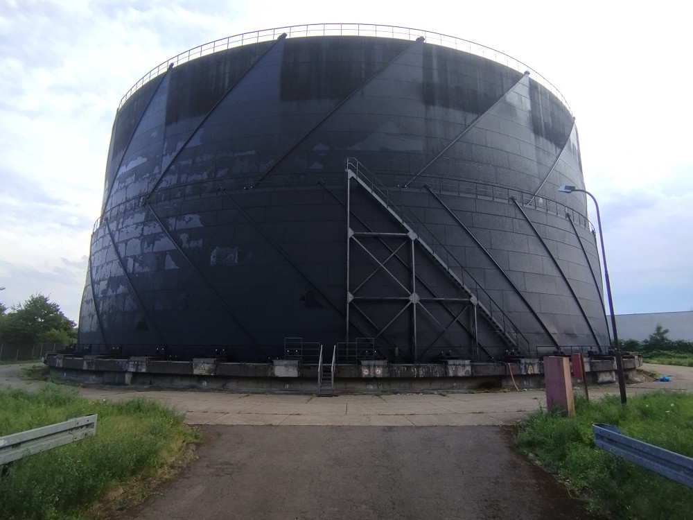 Saarbrücken Burbach Spiral Gasbehälter