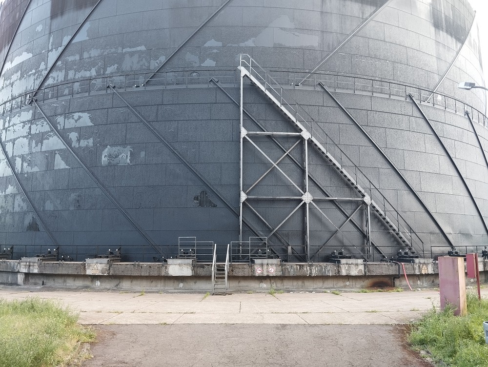 Saarbrücken Burbach Spiral Gasbehälter