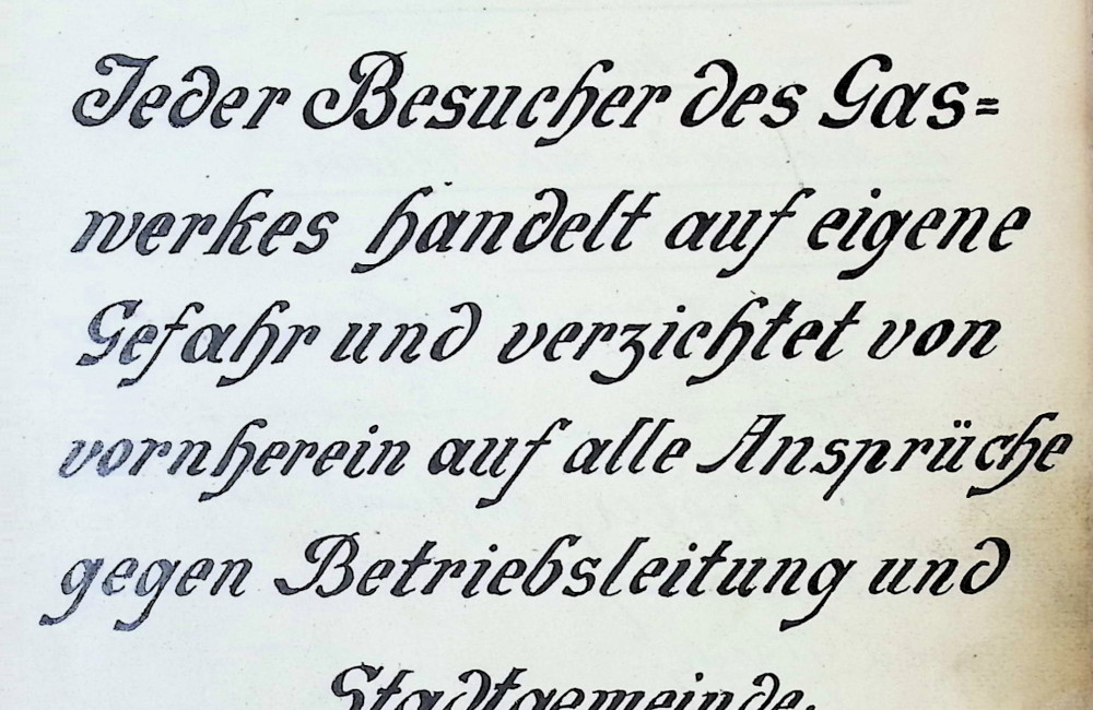 Gästebuch Gaswerk Augsburg 1916 Vorschau